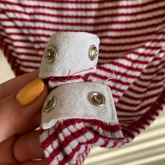 Red and white striped body suit - Picture 3 of 4